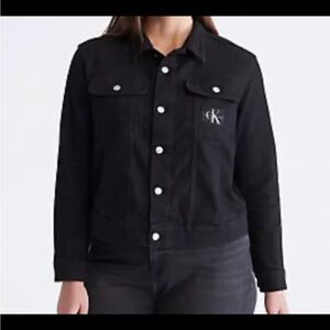 Calvin Klein Plus Size 90s Women’s Denim Jacket 2XL Black